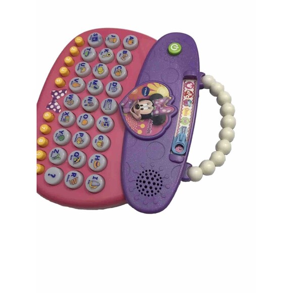 V tech Disney Minnie Mouse Purse ABC  Alphabet & Numbers One Size - Picture 5 of 9